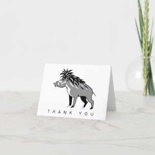 Cool - Visayan Warty PIG-gefährdete tierische Graf Dankeskarte