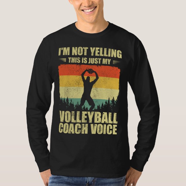 Cool Volleyball Coach For Men Women Team Volleybal T-Shirt (Vorderseite)
