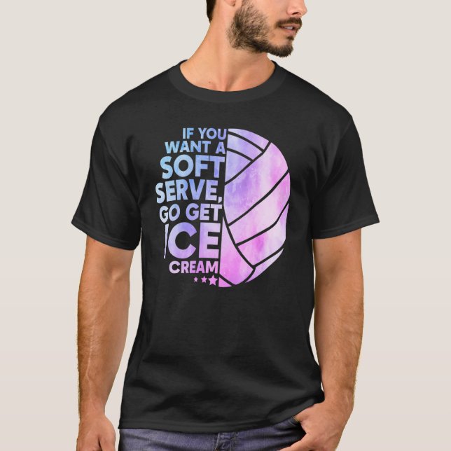Cool Volleyball For Women Girls Youth Volleyball T T-Shirt (Vorderseite)