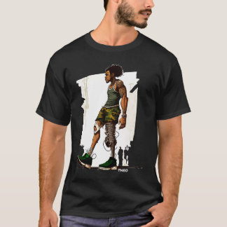 Cool Walking Prothetische Beine Urban Streetwear T-Shirt