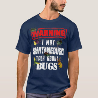 Cool Warning Talk About Bugs Funny Insekt Boy T-Shirt