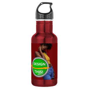 COOL! Wasserflasche (18 oz) rot - Custom