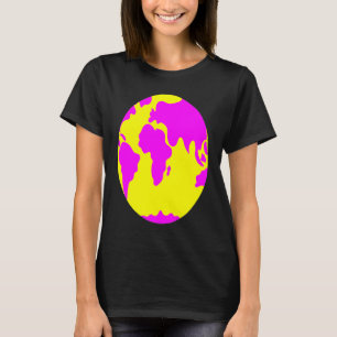Cool Wear World Map Outfit Graphic Style T-Shirts