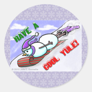 Cool Weihnachten Snowman Sticker