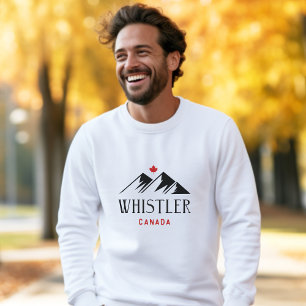 Cool Whistler Canada Mountains Maple Leaf Sweatshirt