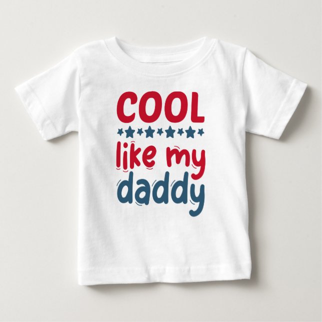 Cool wie mein Vater Baby T-shirt (Vorderseite)