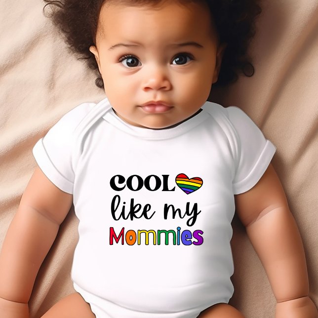Cool wie meine Mommies, die LGBTQ Baby Bodysuit Pr Strampler (Celebrate Pride Day with our adorable "Cool Like My Mommies" baby bodysuit!)