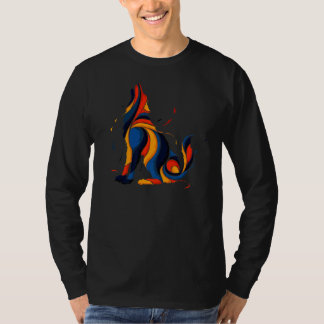 Cool Wild Retro Wolf Howling Wildtiere Wolv T-Shirt