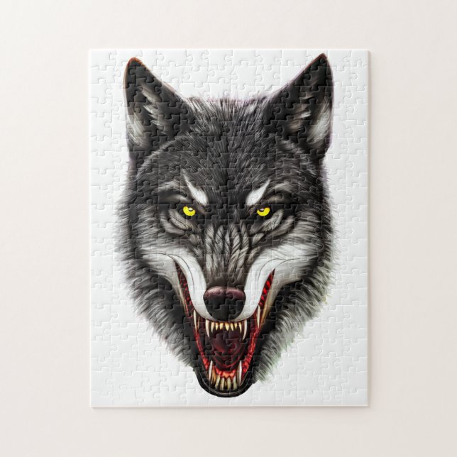 Cool Wolf Portrait Puzzle (Vertikal)