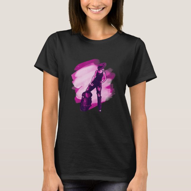 Cool Woman Electric Unicycle T-Shirt (Vorderseite)