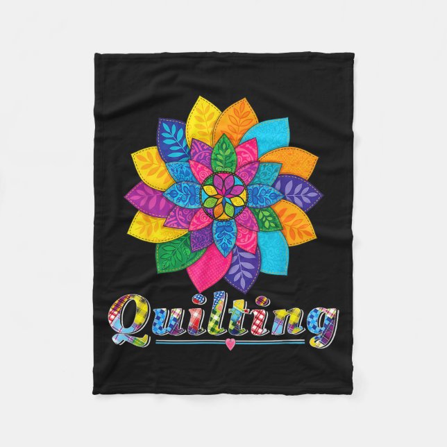 Cool Women Quilting Sewing Love Quilt Patterns Qui Fleecedecke (Vorderseite)