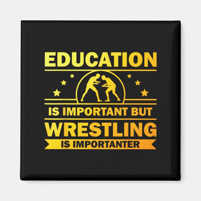 Cool Wrestling Design For Men Women Kids Wrestler  Magnet (Vorne)