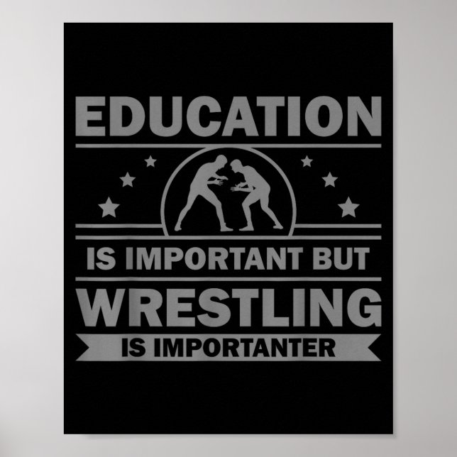 Cool Wrestling Design For Men Women Kids Wrestler  Poster (Vorne)