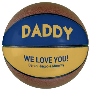 Cool Yellow Blue Individuelle Name Daddy Basketbal Basketball