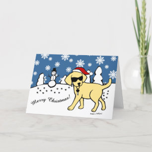 Cool Yellow Labrador Cartoon Weihnachten
