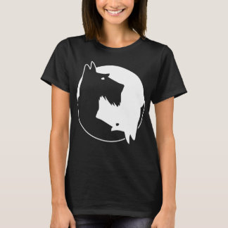 Cool Yin Yang Hundeshirt - Niedlich Scottish Terri T-Shirt