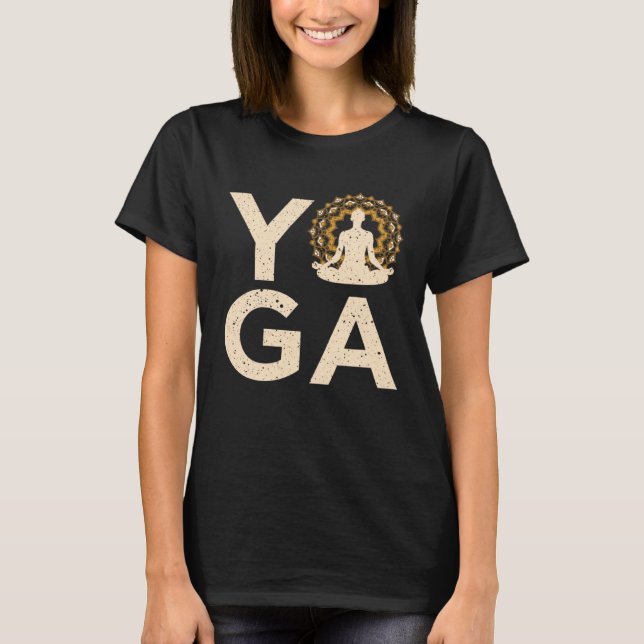 Cool Yoga Buddhism Namaste Lifestyle Yoga Instruct T-Shirt (Vorderseite)