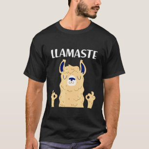 Cool  Yoga namaste Lama Lama Alpaka T-Shirt
