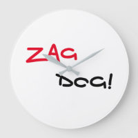 Cool Zag Dog Quartz Wall Clock