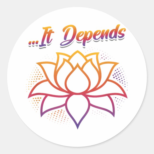 Cool Zeichnend Stimmung Runder Aufkleber (Vorderseite)