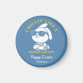 Cool Zen Bunny Personalisiert Ostern Magnet