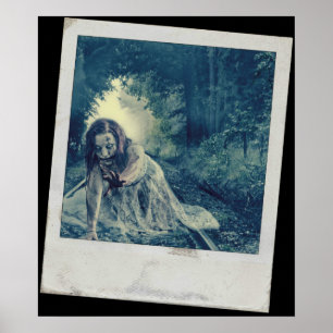 Cool Zombie Girl Poster