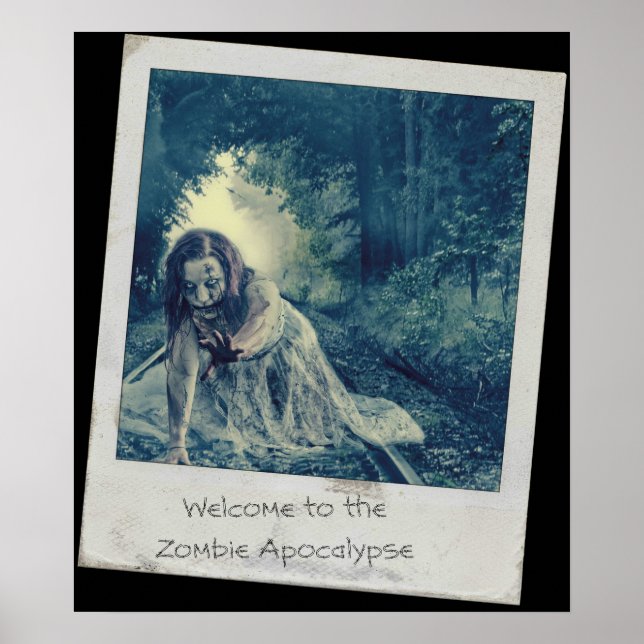 Cool Zombie Girl Poster (Vorne)