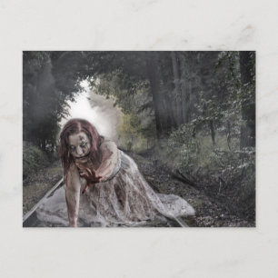 Cool Zombie Girl Postkarte