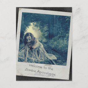 Cool Zombie Girl Postkarte