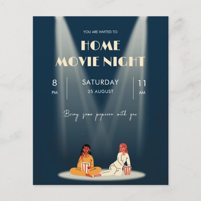 Cool Zuhause Movie Night Dark Flyer (Vorne)