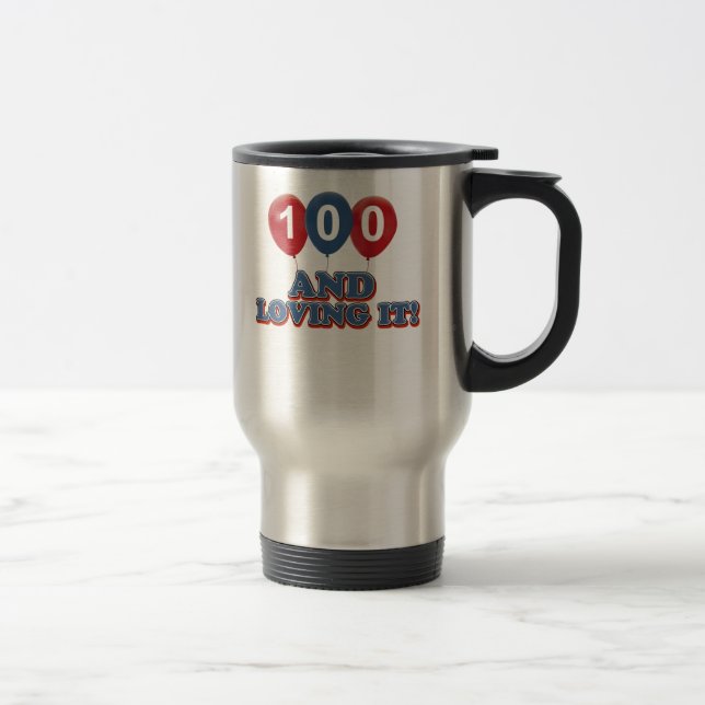Coole 100 Jähriggeburtstagsentwürfe Reisebecher (Rechts)