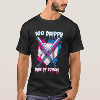 Coole 100. Tag des Schul-Tropfendesigns für Lehrer T-Shirt