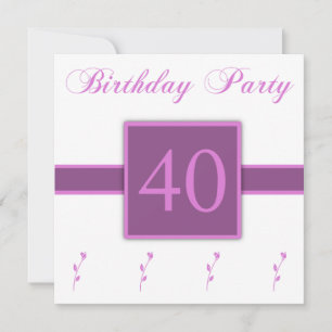 Coole 40. Geburtstagsfeier Party Einladungen