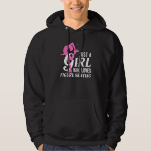 Coole Abbildung Skaten für Women Girls Ice Skaten Hoodie