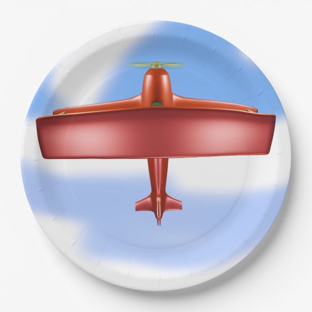 Coole abenteuerliche rote Uproar-Papierplatte Pappteller (Vorderseite)
