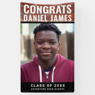 Coole Abschluss Glückwunsch Foto Red Brick 2023 Banner