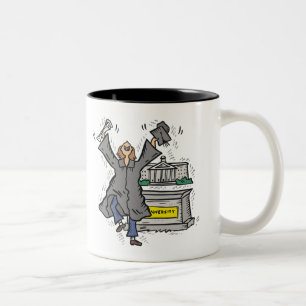 Coole Abschluss-T-Shirts und Geschenke Zweifarbige Tasse