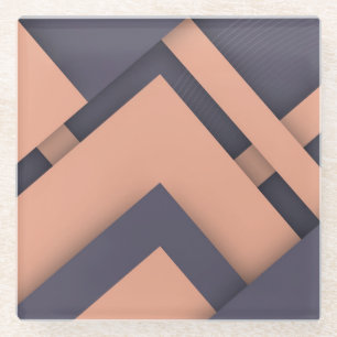 Coole Abstrakte 3-dimensionale Formen & Bars Glasuntersetzer