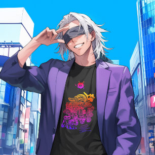 Coole Abstrakte Farbe T-Shirt