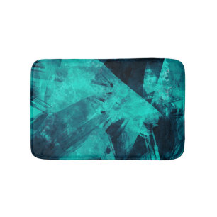 Coole Abstrakte Jagd Blaue Kunst Badematte