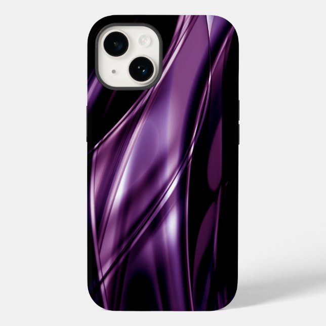 Coole Abstrakte Lila Damen Case-Mate iPhone Hülle (Rückseite)