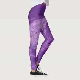 Coole Abstrakte Lila und Lavendel Blendet Leggings
