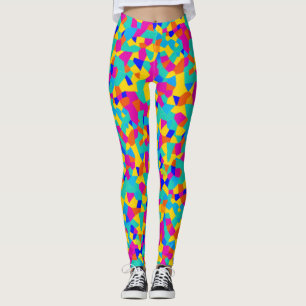 Coole Abstrakte Regenbogengeometrie Leggings