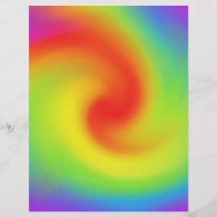 Coole Abstrakte Regenbogenkunst Flyer