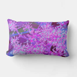 Coole Abstrakte Retro-Natur in heißrosa und Lila Lendenkissen
