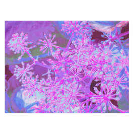 Coole Abstrakte Retro-Natur in heißrosa und Lila Tischdecke