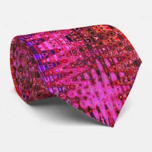 Coole Abstrakte Rosa und schwarzer Atomrückwärts Z Krawatte