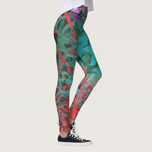 coole abstrakte Sternengalaxie Leggings (Rechts)