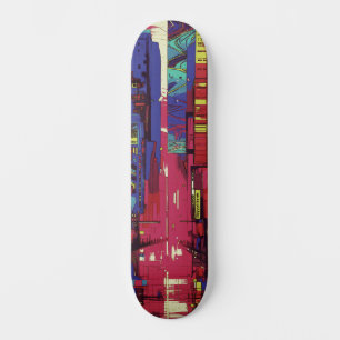 Coole Abstrakte Urban City Scape Street Art Inspir Skateboard