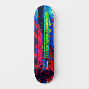 Coole Abstrakte Urban City Scape Street Art Inspir Skateboard